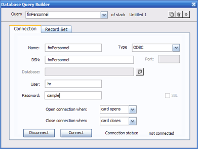 Revolution Database Query Manager